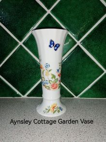 Vintage Aynsley Vase (Cottage Garden)