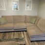 Large fabric corner sofa set Image 3