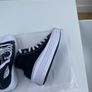 Black converse high top platform trainers Image 6