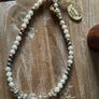 Noriko cultured pearl necklace with sterling silver and crystal beads new Image 3