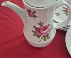Vintage Winterling Bavaria Coffee Pot & 6 Cake plates