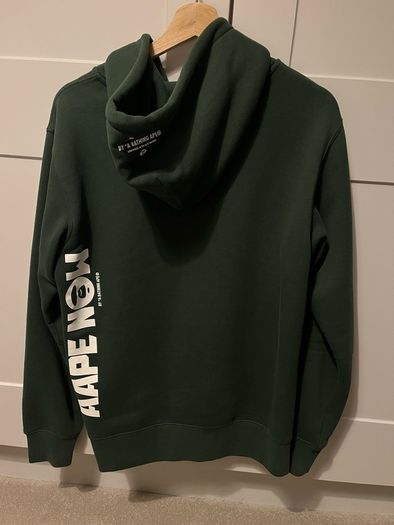 Aape (by Bathing Ape) Green Zip Hoodie (size: L)