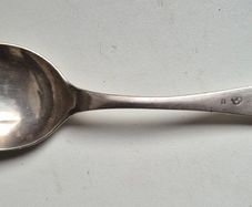 Silver spoon, probably Swedish, Sterling? Rare Markings, Antique