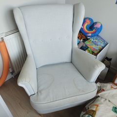 IKEA STRANDMON  armchair in light grey