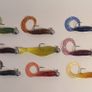 No#7 - New - Set of 15pcs mix colour Mini soft lures 4,5-5cm on jig heads No 1 and 1/0 and 4-5g - Pike Perch Trout Salmon Bass Cod Pollock Image 2