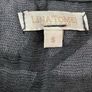 Ladies Navy Linen Mix Top, Made In Italy Image 2