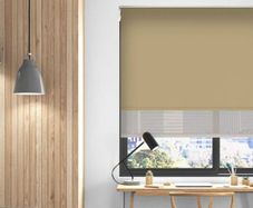 Brand New Blackout Blinds - double with sheer