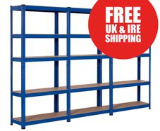 3 Bay Shelving Offer! | Blue | 400mm Deep