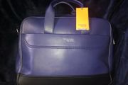 Trussardi Jeans leather business Brief Case shoulder travel Bag brand new with tag