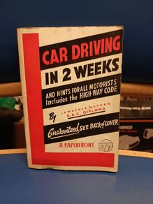 Vintage learner driver book (1968)