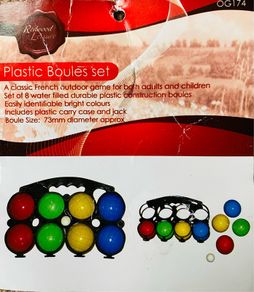 20 Sets Plastic Boules - Rrp 14.99 Each!