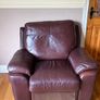 Three leather recliner suite Image 4