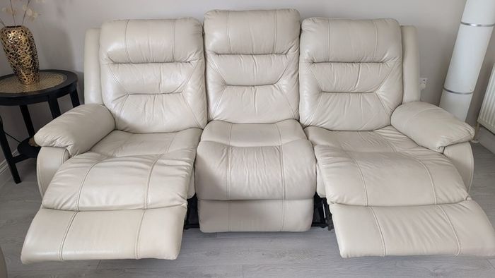 Electric Recliner Leather Sofa