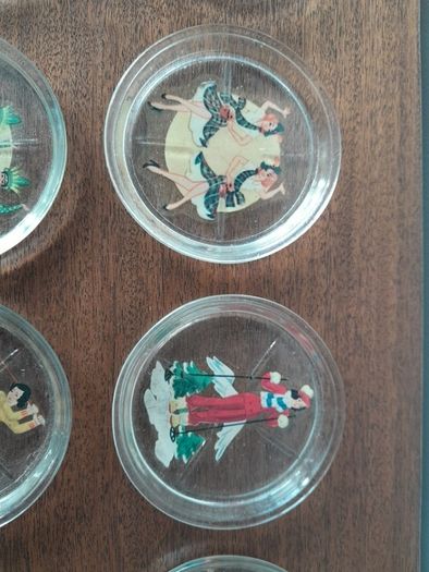 Art Deco Pin Up Drink Coasters