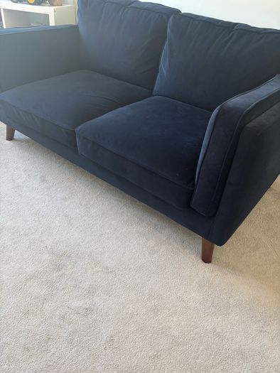 navy sofa
