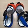 Womens GRAZIA  blue multi high heel shoes Size UK 6 EU 39 Image 6