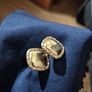 Vintage golden tone earrings Image 5