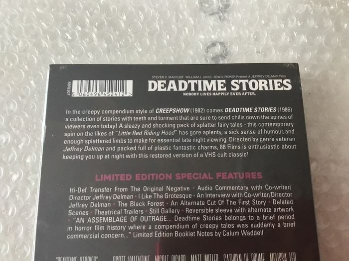 Deadtime Stories Limited Edition Blu Ray Sealed 88 Film