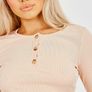 Button Detail Ribbed Co-ord Image 3