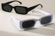 2pcs Retro Square Y2K Style Fashion Glasses