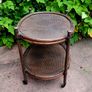 Early 20th century french bamboo drinks trolley Image 3
