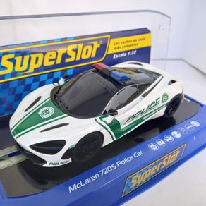 Scalextric McLaren 720S Police Car ( Superslot H4056 street supercar slot car C4056 )