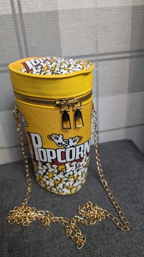 Popcorn Cylinder Bucket Bag