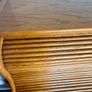 Solid Oak Roll-Top Writing Bureau Desk & Matching Captain's Chair Image 5