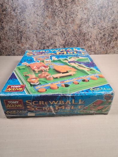 Vintage Tomy Screwball Scramble Board Game