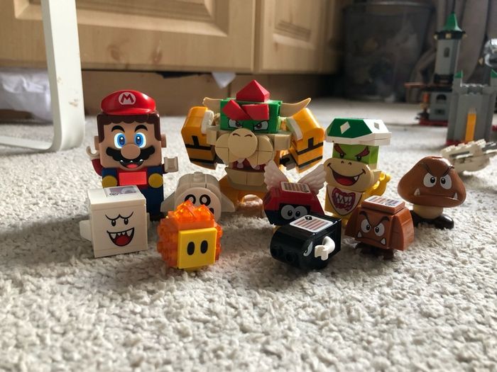 lego super mario bowser castle and other Mario lot