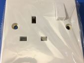 Single Switched Socket White