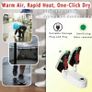 Shoe Dryer, Glove Dryer Electric Intelligent Timer, Foldable Portable Design for Quick Drying, Helps Eliminate Odors & Prevents Bacteria in Football Boots, Work Boots & More, UK Plug Image 4
