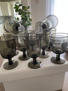 Green Wine Glasses