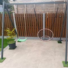 Metal double swing