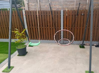 Metal double swing