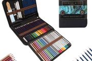 72 Piece Pencil Sketching Set with Portable Case | Premium Quality Drawing Pencils Artists Drawing and Sketching Pencil Set with Case Shading &amp; Colouring Pencils Set Art Tool Kit (FREE POSTAGE)