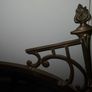 Extremely heavy brass and copper antique mirror Image 6