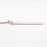 925 Sterling Silver Bar Necklace Image 6