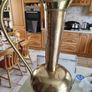 Vintage XXX Large Pitcher,Vase,30 INCHES Tall Etched Hammered Brass Floor Stand Pitcher,Solid Brass Home Decor Image 7