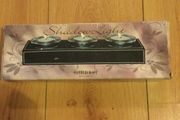 Leather Candleholder with candles Brand New