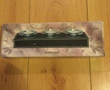 Leather Candleholder with candles Brand New