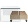 Coffee Table Clear 98x45x31 cm Tempered Glass Image 4