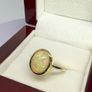 Gold plated Ethiopian Welo Opal Solitaire Ring Image 6