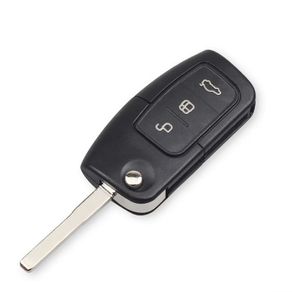 Flip Uncut Key 3 Buttons Remote Key For Ford Focus 2 3 Mondeo Fiesta C Max S Max Galaxy