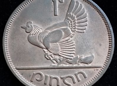 Ireland - 1968 - 1 Penny - Hen - UNC - KM.11 - [2742]