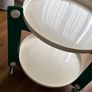 Cute round side table with wheels Image 3
