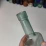279 - Vintage Sauce Sea Glass Cork Top Decorative Collectible Display Bottle Image 4
