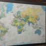 1995 Framed Map of the World Image 5