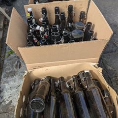 mix swing top home brew bottles
