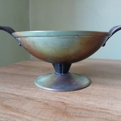 Ystad Brons Swedish Patinated Bronze Plate Bowl